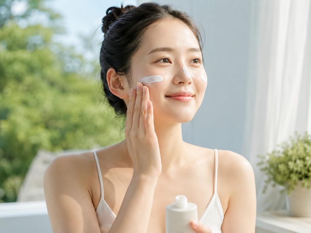 Korean beauty and wellness routines in a calm daily setting